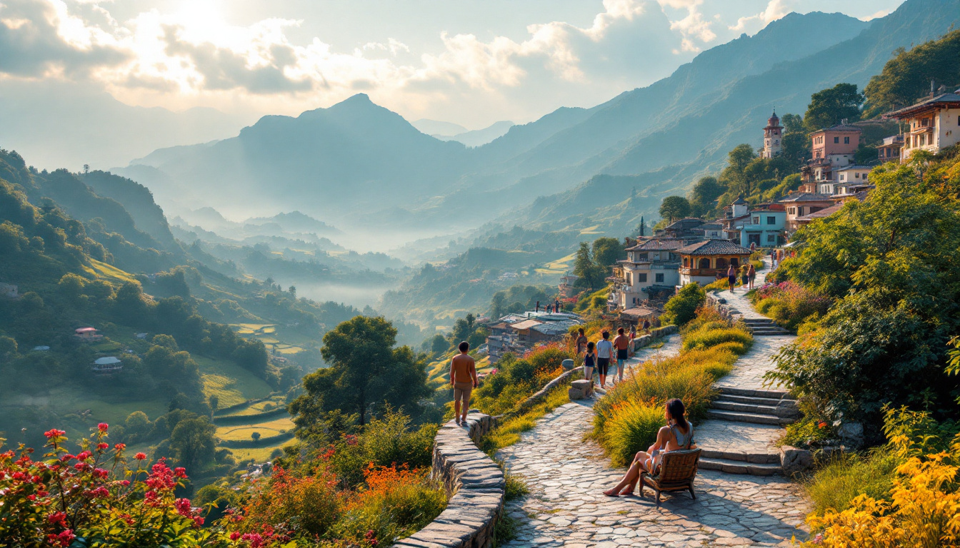 A photograph of a serene and inviting landscape from one of the featured countries